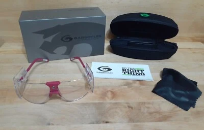 GARGOYLES ARNOLD TERMINATOR 85 прозрачные линзы / розовые оправы защитные очки Gz87 + - Изображение 1 из 4