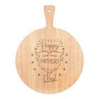 Happy Father's Day Beard Pizza Board Paddle Wooden Funny Dad
