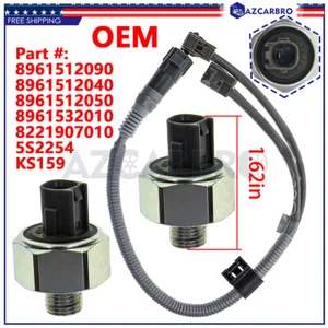 2PC Knock Sensor OEM W/ Pigtail Wire Harness Kit Set For Lexus & Toyota V6 3.0L - Picture 1 of 12