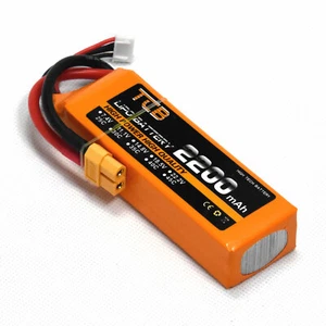 11.1V 3S 2200mAh 25C LiPo Battery XT60 plug Burst 40C RC model Lipolymer power - Picture 1 of 11