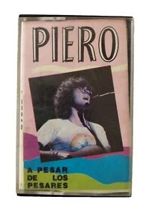 1989 Piero A Pesar de los Pesares Cassette EMI Argentina Rock Trova Rare Tape - Picture 1 of 6