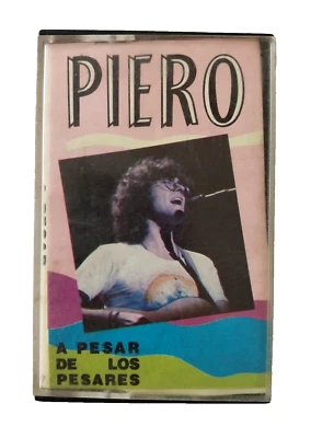 1989 Piero A Pesar de los Pesares Cassette EMI Argentina Rock Trova Rare Tape - Image 1 of 4