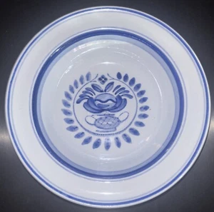 Arabia of Finland Blue Rose 6 3/4” Rim Cereal Bowl Hand Painted - Picture 1 of 2