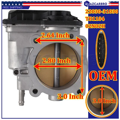 Conjunto de carrocería de acelerador para Toyota 2005-2010 Camry Rav4 Highlander y Avalon Foto 1 de 4