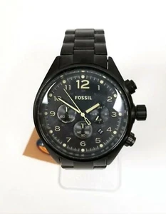 NEW FOSSIL FLIGHT BLACK TONE,STAINLESS STEEL,CHRONOGRAPH BRACELET WATCH CH2834 - Picture 1 of 4