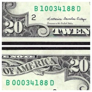 🇺🇸 ERROR 1981A $20 ♚♚MISMATCHED SERIAL NUMBER♚♚ PMG GEM UNC 65 EPQ SCARCE!!! - Picture 1 of 3