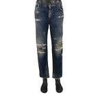 DOLCE & GABBANA Distressed Denim Jeans Pants Loose Fit Blue 50 52 L 13617