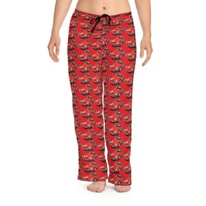 Ferrari artwork Women's Pajama Pants Classic GTO Red Women's Pajama Pants - Picture 1 of 6