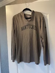 NEW WITH TAG BRAND 47 NANTUCKET LONG SLEEVE T-SHIRT WITH HOODIE SIZE XL! - Picture 1 of 8