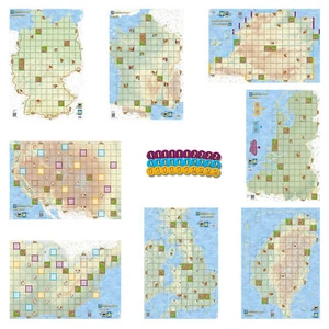 ORIGINAL CARCASSONNE MAPS Karten Landkarten Erweiterung Zubehör Format Größe A1 - Bild 1 von 10