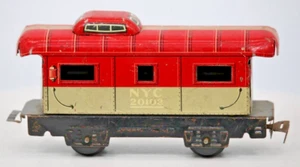 O Gauge 20102 New York Central Railroad Red Caboose NYC 1:48 Scale Metal - Picture 1 of 5