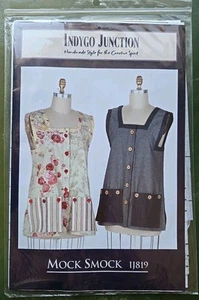 NEW 2008 Indygo Junction Mock Smock Sewing Pattern IJ819 Crafting - Picture 1 of 2