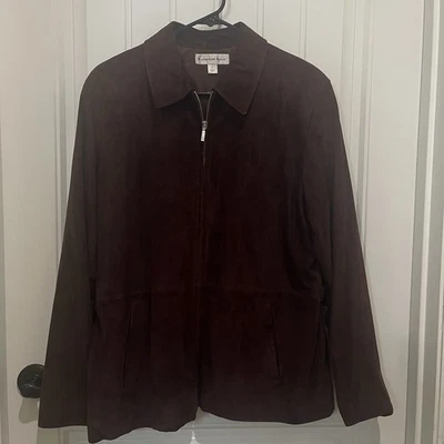 Women’s  Brown Lamb Skin Jacket Large Katherine Kelly - Image 1 of 4