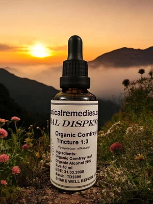 BOTANICALREMEDIES.CO.UK Organic Comfrey leaf Tincture (Symphytum officinale) -Botanical Remedies -