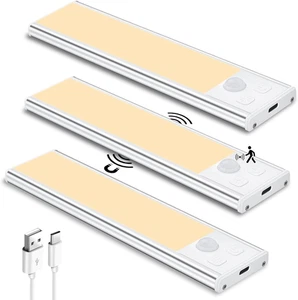 Luce Sottopensile Cucina, 3Pcs 15Cm LED Con Sensore, 3000K Illuminazione per Arm - Foto 1 di 12