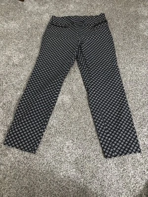 Van Heusen Size 8  Black & White Pants (A345) - Image 1 of 4