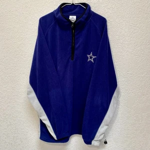 Dallas Cowboys Fleece Pullover Men’s 2XL Blue 1/4 Zip NFL Football Shirt Jacket - Picture 1 of 8