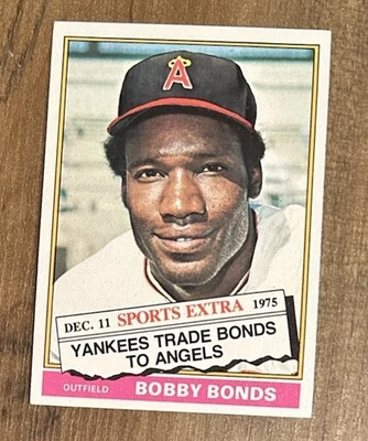 1976 Topps negociado Bobby Bonus California Angels #380T excelente estado casi nuevo Foto 1 de 2