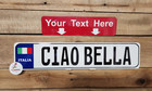 ITALIAN  Italy European EEC Aluminum License Plate Custom Personalized ITALIA
