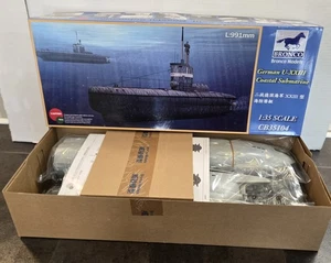 UNUSED BRONCO GERMAN U-XXIII COASTAL SUBMARINE MODEL KIT CB35104 * 1:35 SCALE - Picture 1 of 7