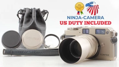 [Lente superior como nueva] Cuerpo de cámara fotográfica Contax G1 35 mm Lente Sonnar 90 mm f2,8 JAPÓN Foto 1 de 4