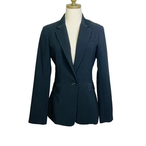 1. State Black Blazer Jacket sz 6 Lined Business Preppy Outer Button Front SMALL - Picture 1 of 8