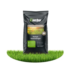 Turbogrün Herbstdünger f. winterfesten Rasen, gegen Moos Rasendünger 10 kg - Bild 1 von 8
