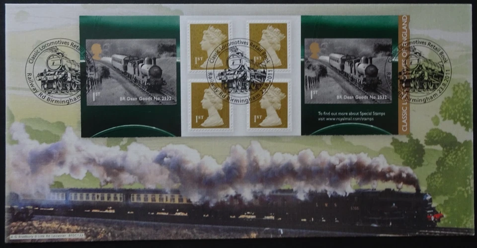 The Flying Scotsman Bradbury BFDC 122 2011 ferrocarril FDC Foto 1 de 2