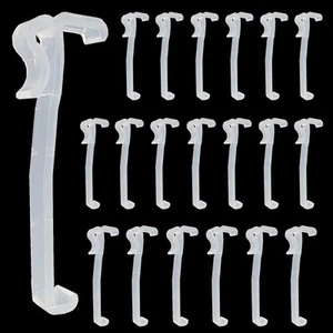20pcs Valance Clips for Window Blinds,3-1/4 inch Clear Plastic Valance Retain... - Picture 1 of 7