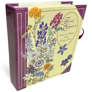 Libro de direcciones y cumpleaños de colección 98 pimienta elegancia floral hecho en Italia recuerdo - Imagen 1 de 19