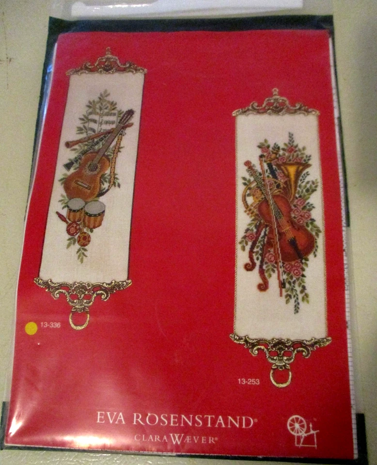 Vintage Eva Rosenstand Guitar & Musical Instruments Counted Cross Stitch Kit NIP - Image 1 of 4
