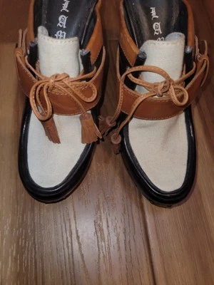 L.A.M.B. Zueco plataforma tacón cuña euclides Gwen Stefani mujer talla 7,5 Foto 1 de 4