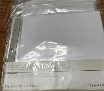 Álbum de recortes de recuerdos 10 páginas de recarga (8 X 8) Foto 1 de 4