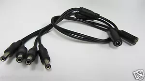 2x Y-Cable DC Female to Dual Male Power Splitter Cable - Picture 1 of 1