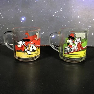 Vintage 1978 McDonalds Garfield Glass Mug Lot of 2 - Picture 1 of 15