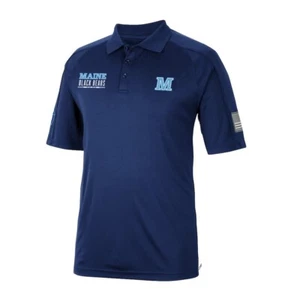 Maine Black Bears Colosseum OHT Military Appreciation Snow Camo Polo Men Large  - Picture 1 of 9