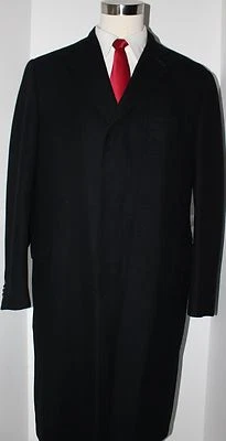 Hugo Boss Baldessarini Black Pure Cashmere Three Button Overcoat 42 R Topcoat - Image 1 of 4