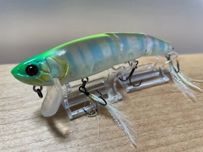 JACKALL Kawashi Mikey 140 Chartback Ghost Oikawa señuelo de superficie articulado swimbait Foto 1 de 4