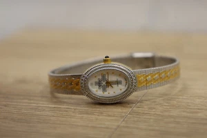 Embassy by Gruen MBS030 Cross Dial Two Tone Womens Watch new batt - Picture 1 of 6