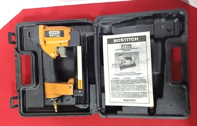 Stanley Bostitch BT35B 18 Ga. Finish Brad Nailer Air Tool with Case & Manual - Image 1 of 4