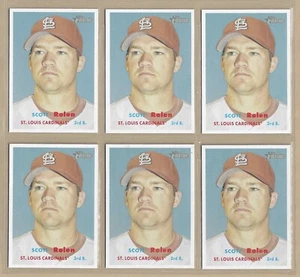 Lot of (6) 2006 Topps Heritage SCOTT ROLEN #50 Cardinals -- FREE/FAST SHIPPING - Picture 1 of 1