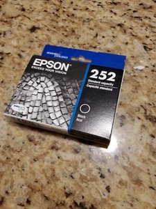 BRAND NEW!! EPSON 252 CAPACITY BLACK INK CARTRIDGE T252120 - EXP 01/2023 - Picture 1 of 2