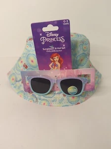 Disney Ariel Beach Hat And Sunglasses Set 0-3 Toddler - Picture 1 of 5