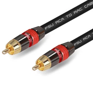 Digital Audio Cinch Kabel Premium Stereo Cinch zu Cinch Koaxial SPDIF Kabel P8E1 - Picture 1 of 10