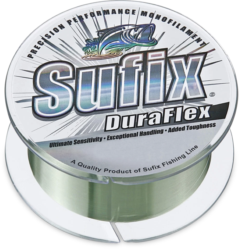 300m Spool of Lo Vis Green Sufix Duraflex G2 Monofilament Fishing Line - image 1 of 1