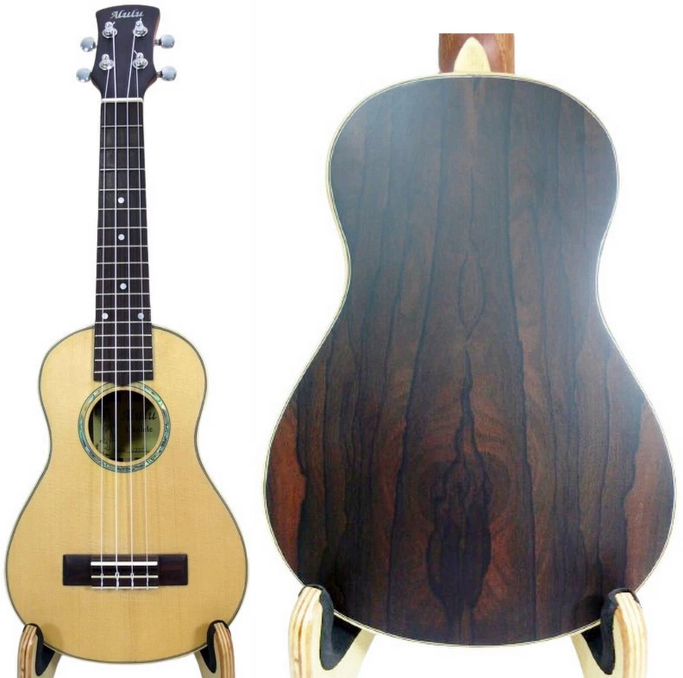 Alulu Solid Spruce top Ziricote wood Concert 23 inch Ukulele UZIC11 - Image 1 of 4