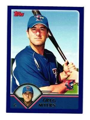 2003 Topps Traded & Rookies #T5 Greg Myers Toronto Blue Jays - Image 1 of 2