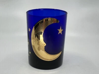Culver Cobalt Blue Celestial Moon w/Stars 24K Gold Lowball Replacement - Image 1 of 4