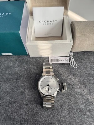 Kronaby Sekel 43 silber - Hybrid Smartwatch  - IOS & Android - Bild 1 von 4