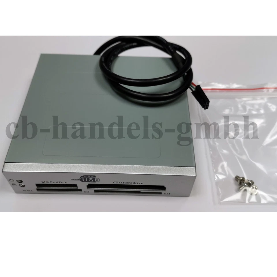 CARDREADER INTERN CR-01 SILVER SILBER ALL IN ONE 33 - 1 KARTENLESE GERÄT EZ COOL - Bild 1 von 1